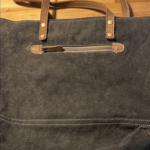 VINTAGE Myra Bag Canvas Blend Key Tote - Picture 5 of 5